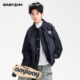 痞帅夹克 青少年儿童春装 男童春秋假两件牛仔拼接工装 外套2026新款