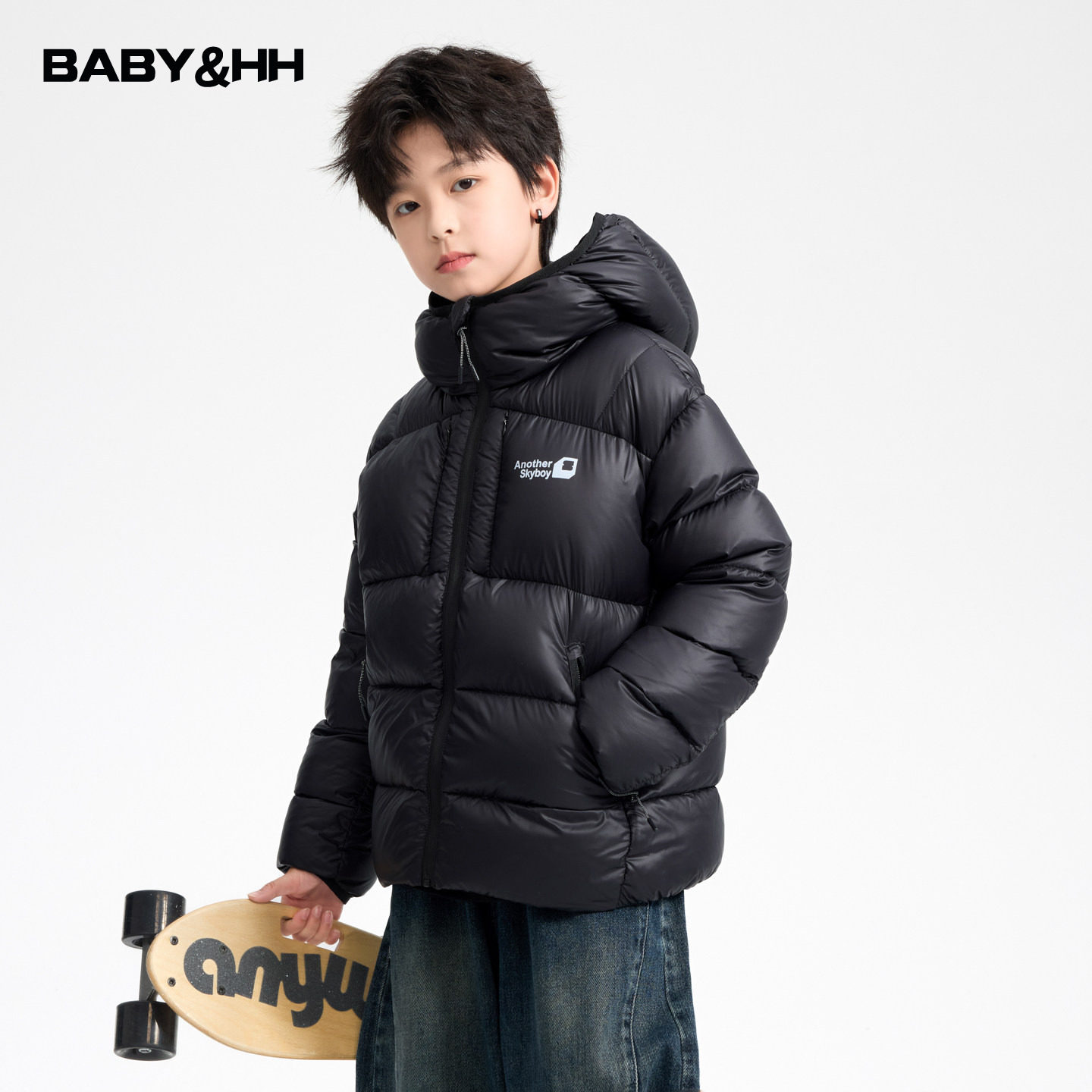 男童冬季90白鸭绒黑色防水连帽羽绒服2025新款儿童装免洗防寒外套,童装/婴儿装/亲子装,羽绒服,淘宝优惠券,粉丝福利购,淘宝优惠卷
