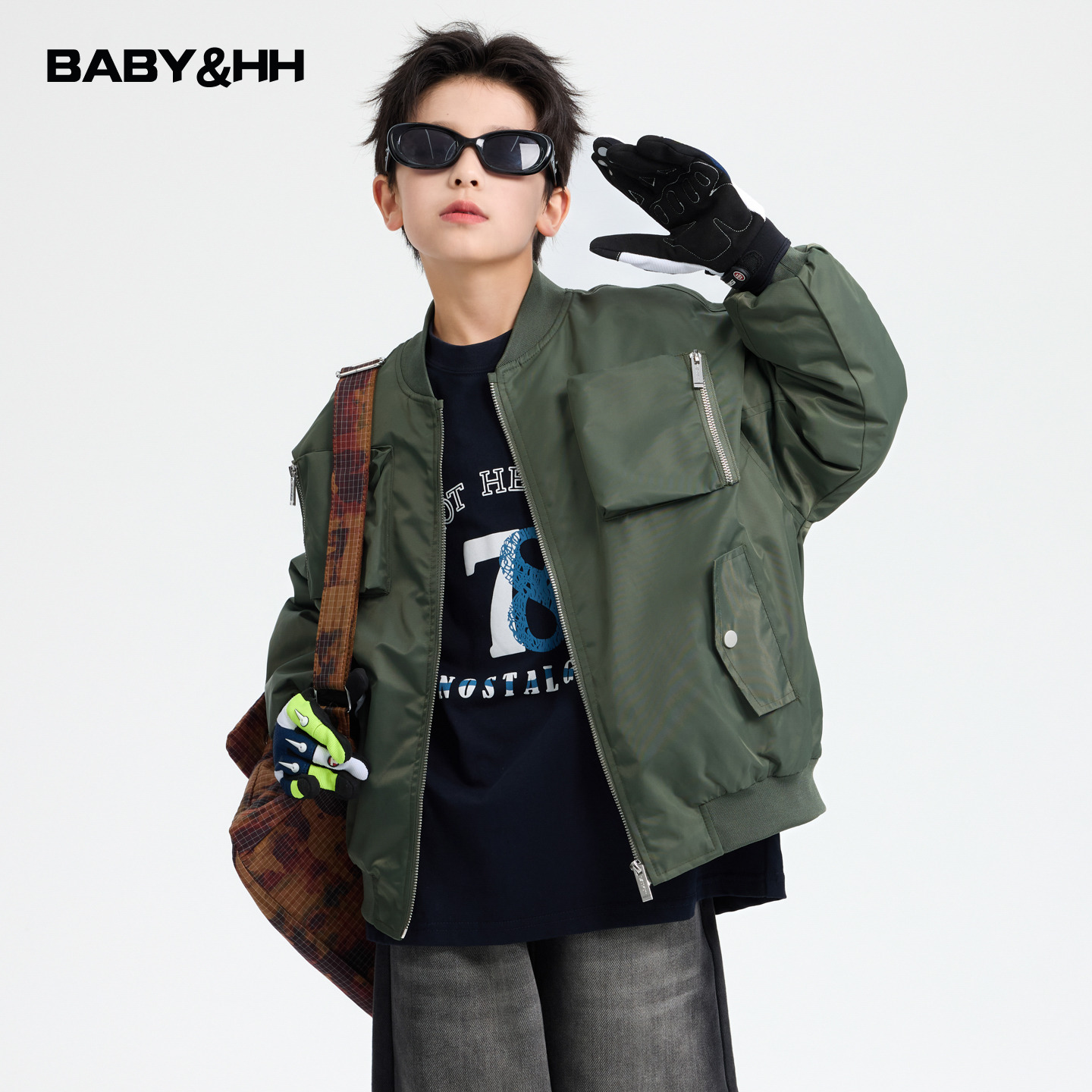 美式户外加厚防风夹棉棒球棉服潮