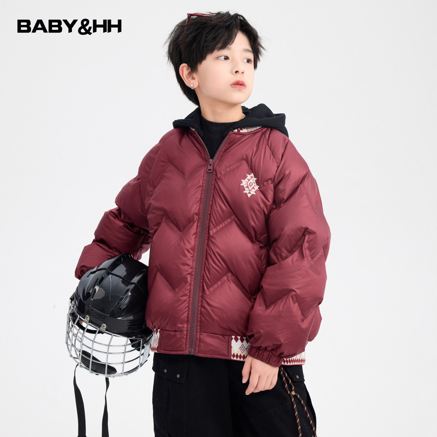 男童冬季新年红色可拆卸连帽面包羽绒服2026新款儿童男孩防寒外套,童装/婴儿装/亲子装,羽绒服,淘宝优惠券,粉丝福利购,淘宝优惠卷