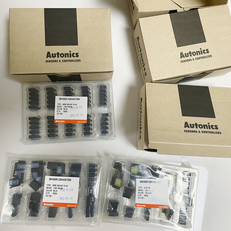 Autonics奥托尼克斯传感器连接器CNE-P03-BL/CNE-P04-YW连接器3孔