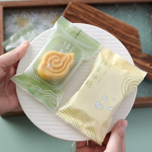 绿豆糕包装袋机封费南雪透明创意