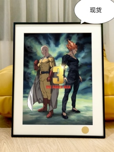星空《埼玉饿狼》一拳超人第三季一击男ONEPUNCHMAN动漫装饰画