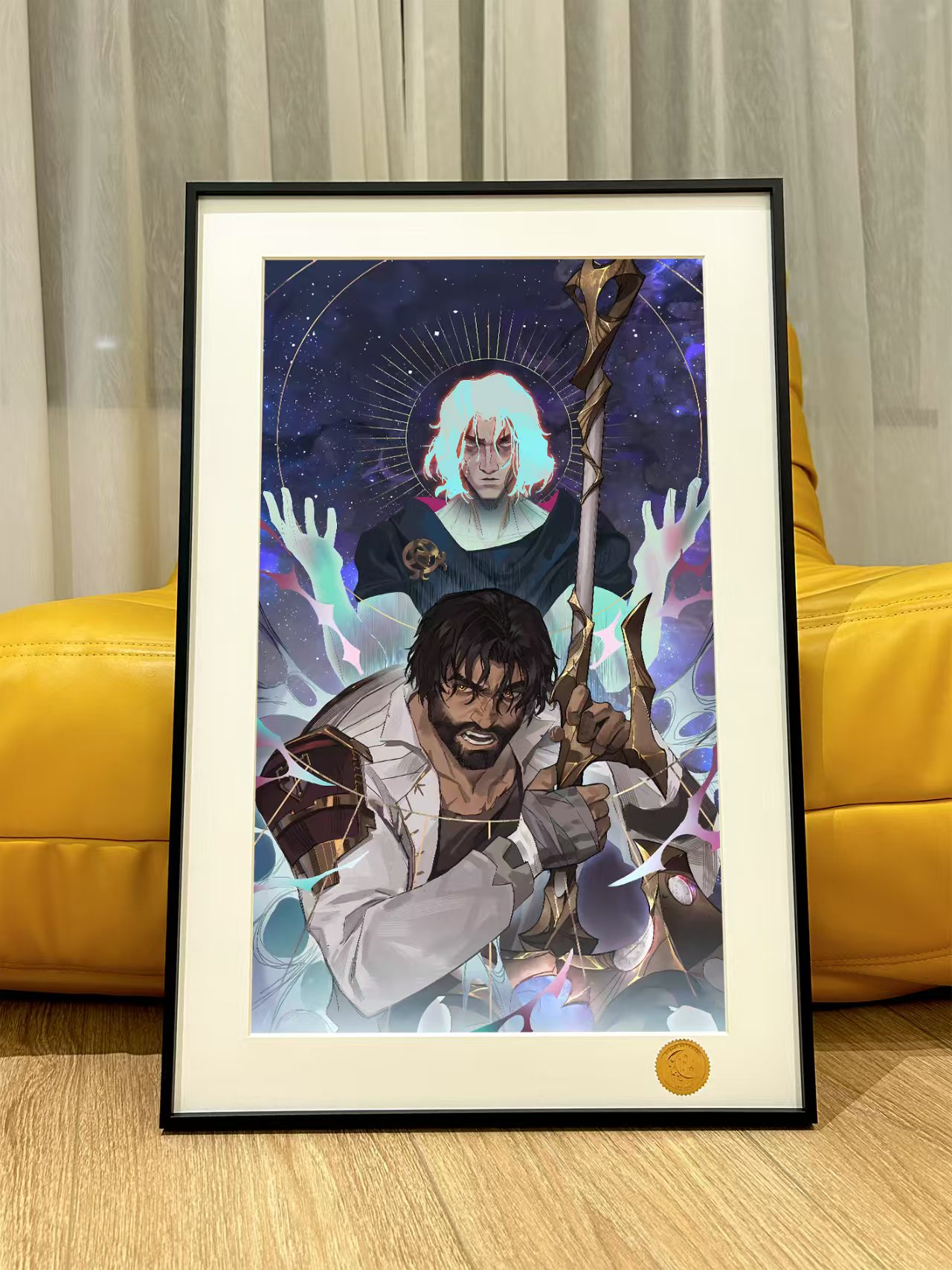 星空 《双城之战杰斯》未来守护者LOL英雄联盟装饰画