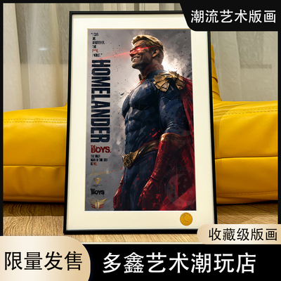 祖国人黑袍纠察队沃特崛起布彻尔列兵天使The Boys客厅卧室装饰画