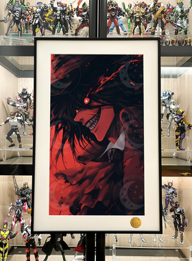星空《吸血鬼猎人》Alucard阿卡多HELLSING皇家国教骑士团装饰画