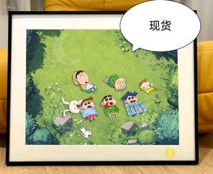 星空《露营春日部》蜡笔小新风间阿呆小葵Crayon Shin-chan装饰画