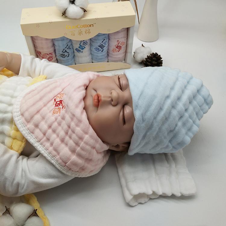 婴儿洗脸毛巾纯棉纱布小方巾新生儿宝宝柔软洗屁屁儿童吸水口水巾