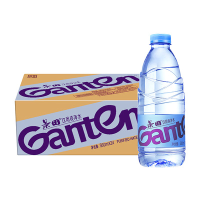 景田天然饮用水560ml*24瓶户外旅游健康饮用水特价纸箱包装