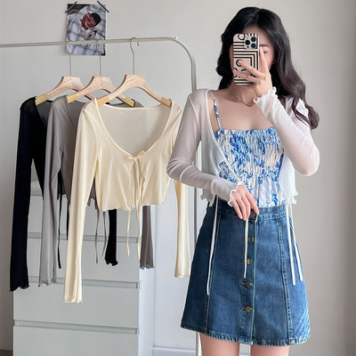防晒开衫薄款女夏披肩外搭罩衫