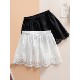 秋冬内搭蕾丝裙半身裙女遮臀裙罩 卫衣打底神器下摆遮小屁帘打底裤