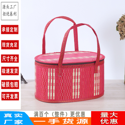 鸡蛋粽子螃蟹竹编筐礼盒包装