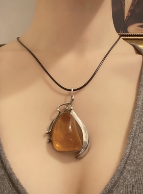 欧美古董首饰手工老银饰天然裂纹