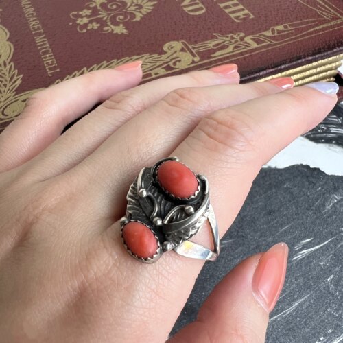 印第安手工银饰欧美vintage古董首饰中古饰品纳瓦霍戒指19号
