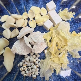 七白饮原材料茯苓薏苡仁南杏仁银耳碎山药莲子龙牙百合共26g 10包