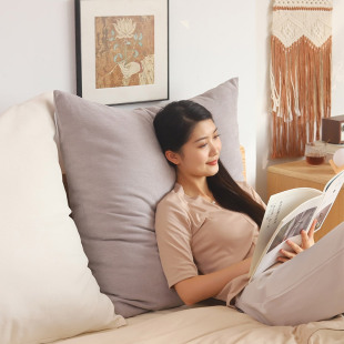 新款 床头大靠垫抱枕卧室纯色客厅雪尼尔抱枕套60x60沙发靠背定做