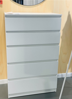 宜家国内代购库伦五斗抽屉柜五斗橱卧室储物柜收纳柜子抽屉式50