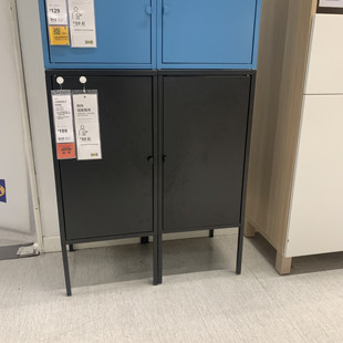 宜家国内代购利克胡金属铁柜子橱柜餐柜储物收纳柜门厅玄关8