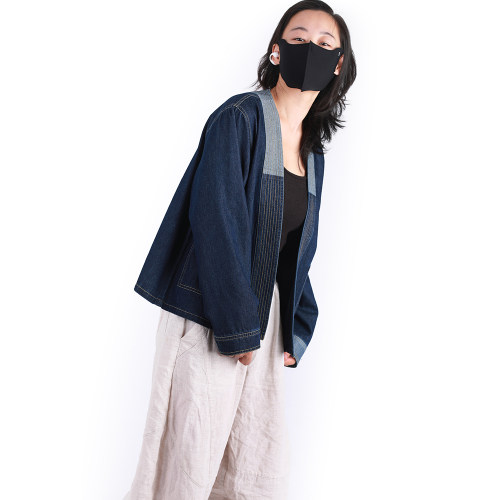 【子后•老墙门】小桃汉元素改良宋短褙汉服日常百搭牛仔风
