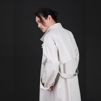 【子后•中行】汉元素国风汉服唐圆领改良风衣春秋外套宽松日常款