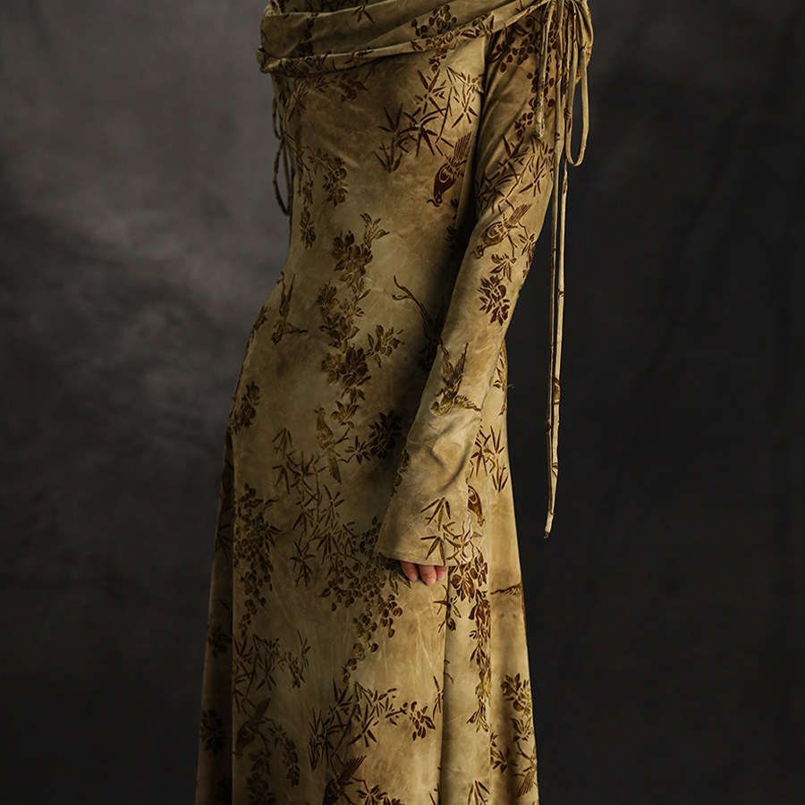 【子后•嘉木】新中式春季新款连衣裙东方美学时尚穿搭国风长裙