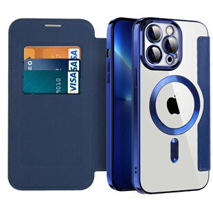 带卡包适用苹果16手机壳高级翻盖卡套iPhone14pro磁吸13promax掀盖插卡12新款外壳全包摄像头i15plus防摔保护
