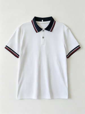 校服短袖T恤男童女童上衣中小学生校服夏季半袖班服polo衫高中生
