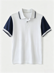 中小学生夏季校服短袖初中生POLO衫高中T恤白班服套装男女童园服