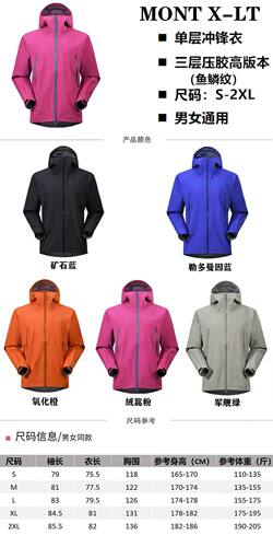 冲锋衣Beta LT矿石橙