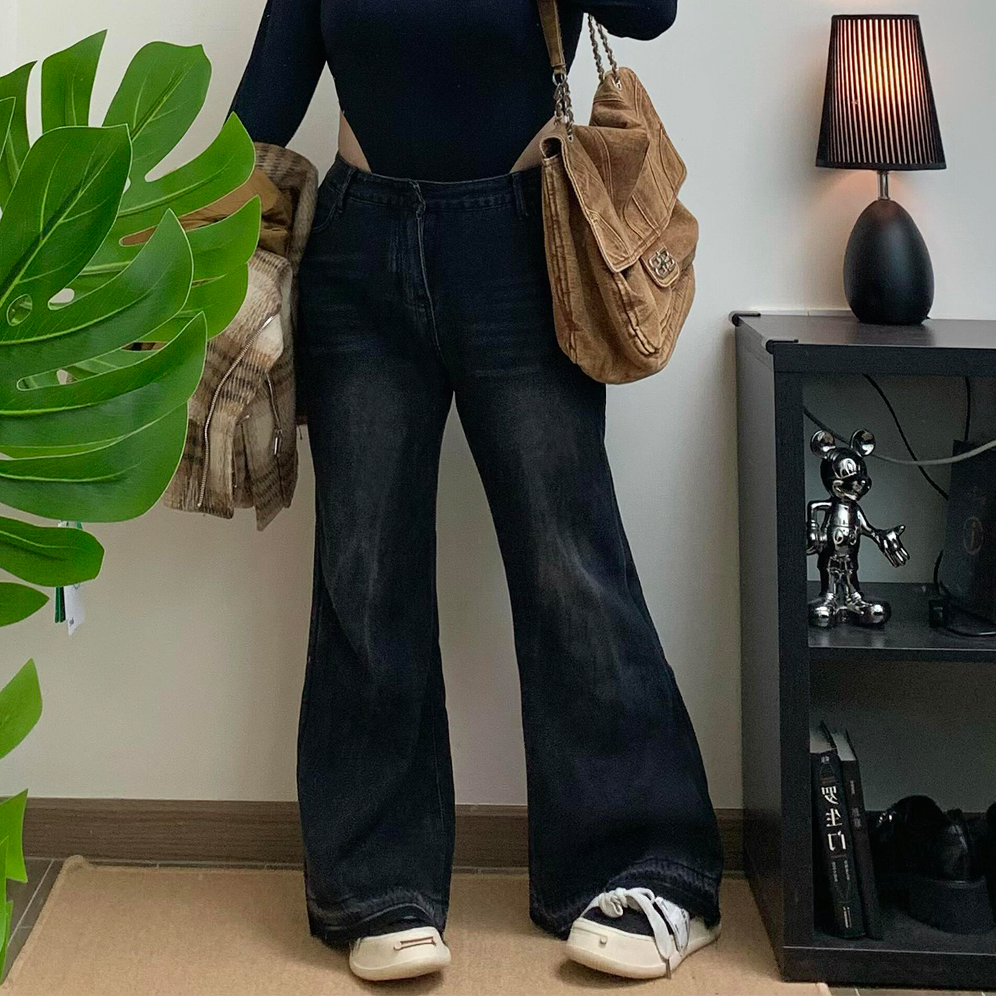 巨显瘦！版型不挑人，微喇牛仔裤