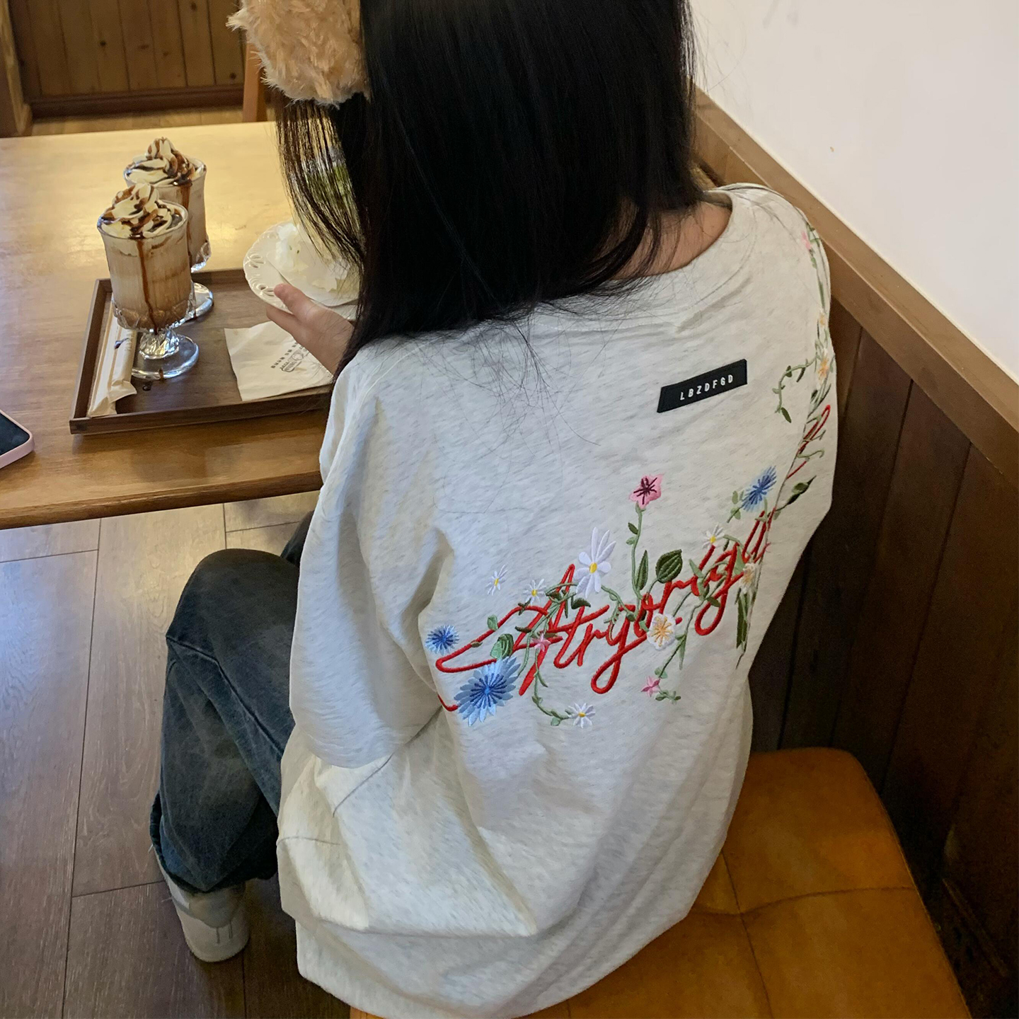 300斤胖mm大码美式复古短袖T恤女