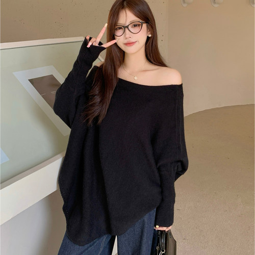 300斤胖mm大码法式不规则毛衣女