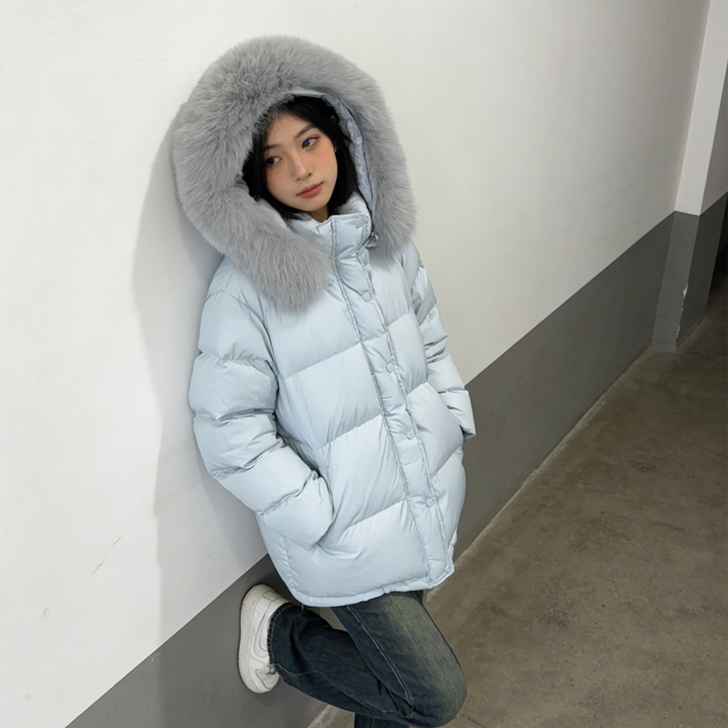 300斤大码胖mm连帽大毛领棉服女冬季宽松加厚保暖面包服棉衣外套,女装/女士精品,大码棉服,淘宝优惠券,粉丝福利购,淘宝优惠卷