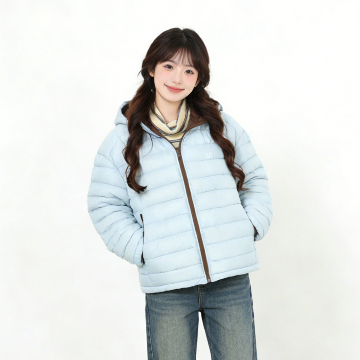 大码胖mm冬季撞色连帽羽绒棉女学院风宽松加厚保暖小个子棉服外套,女装/女士精品,大码棉服,淘宝优惠券,粉丝福利购,淘宝优惠卷