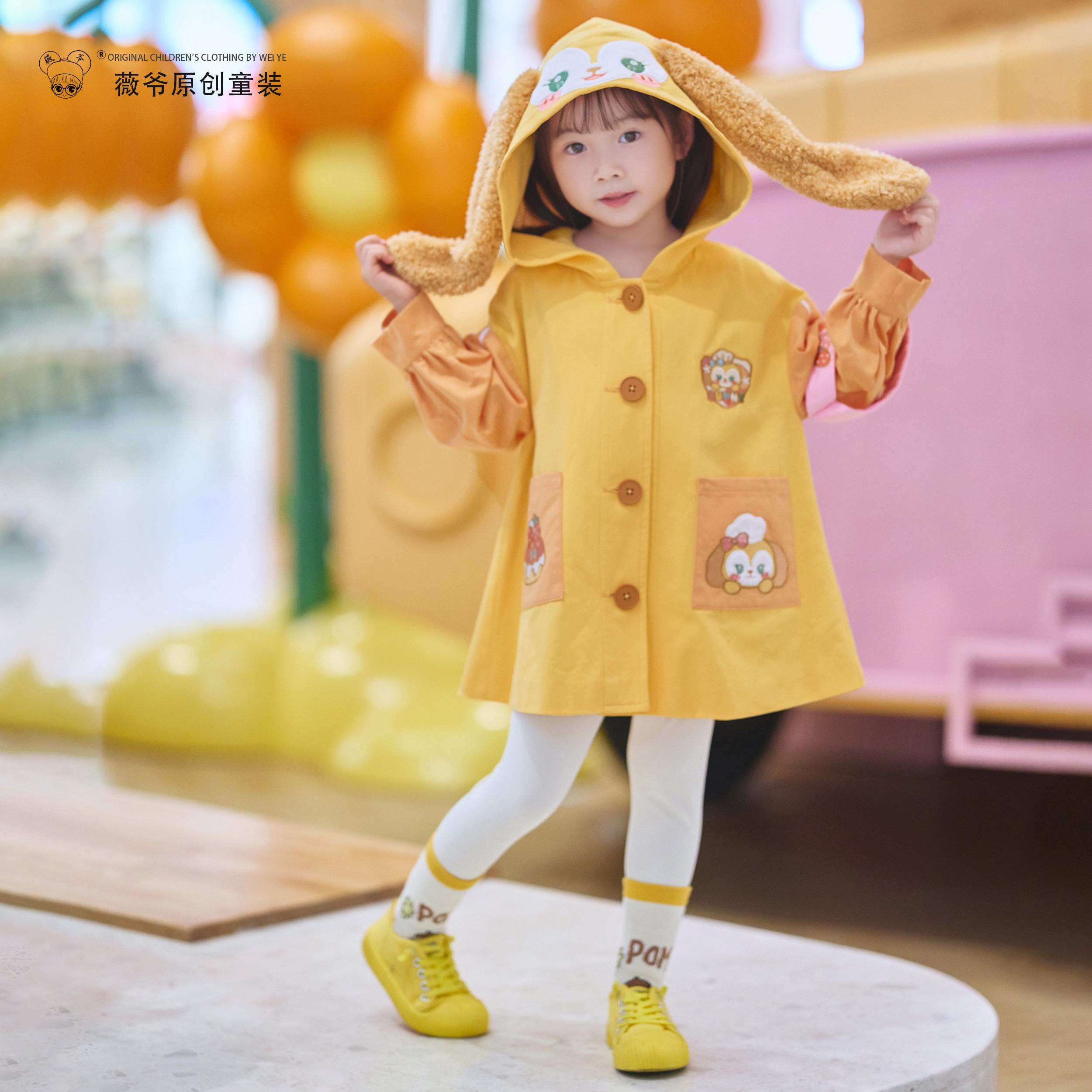 薇爷原创【甜点师童话外套】春秋卡通动漫秋款女童宝宝外套洛丽塔
