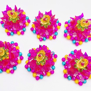 闽歌手工生活馆串珠diy手工南方拜佛供碗供盘点缀花朵斋菜花材料