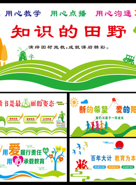 校园培训机构走廊教学自粘文化墙