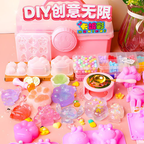 日本进口手工DIY儿童果冻蜡玩具