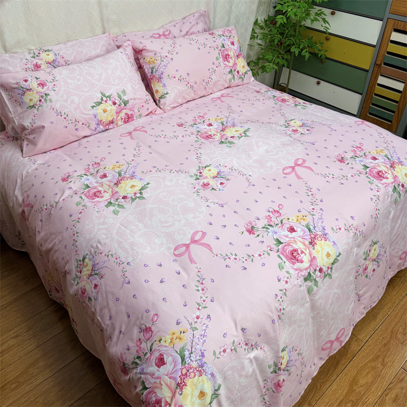 全棉床单人被套床笠款纯棉100%棉