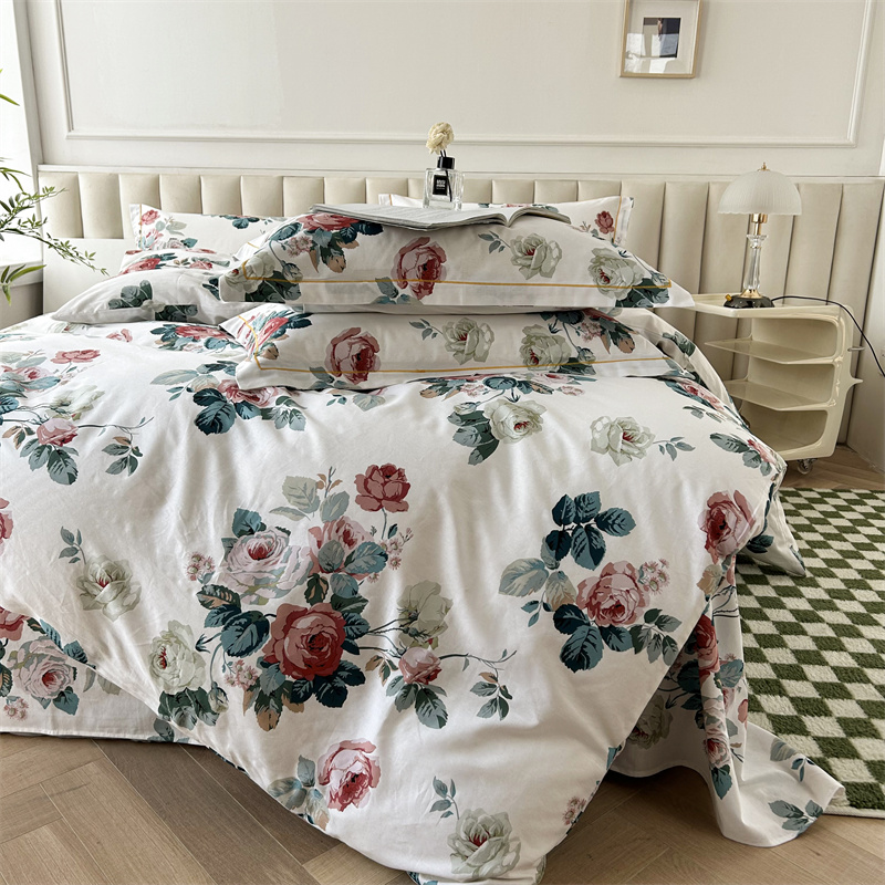 玫瑰花浪漫情侣新婚爱心四件套