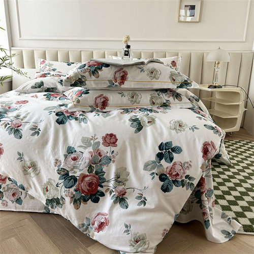 玫瑰花浪漫情侣新婚爱心四件套