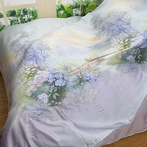 天丝床单炕单凉感冰丝床笠