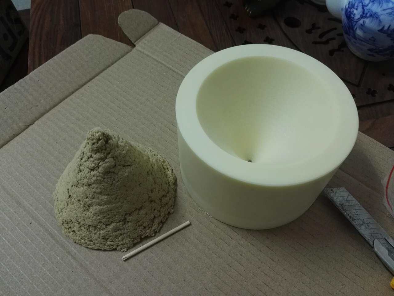 艾灸艾壮模具圆锥艾模脐灸贴穴灸特大艾灸雷火炮灸新品底10高8CM