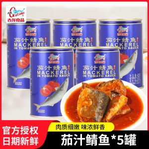 古龙茄汁鲭鱼罐头425g海鲜即食