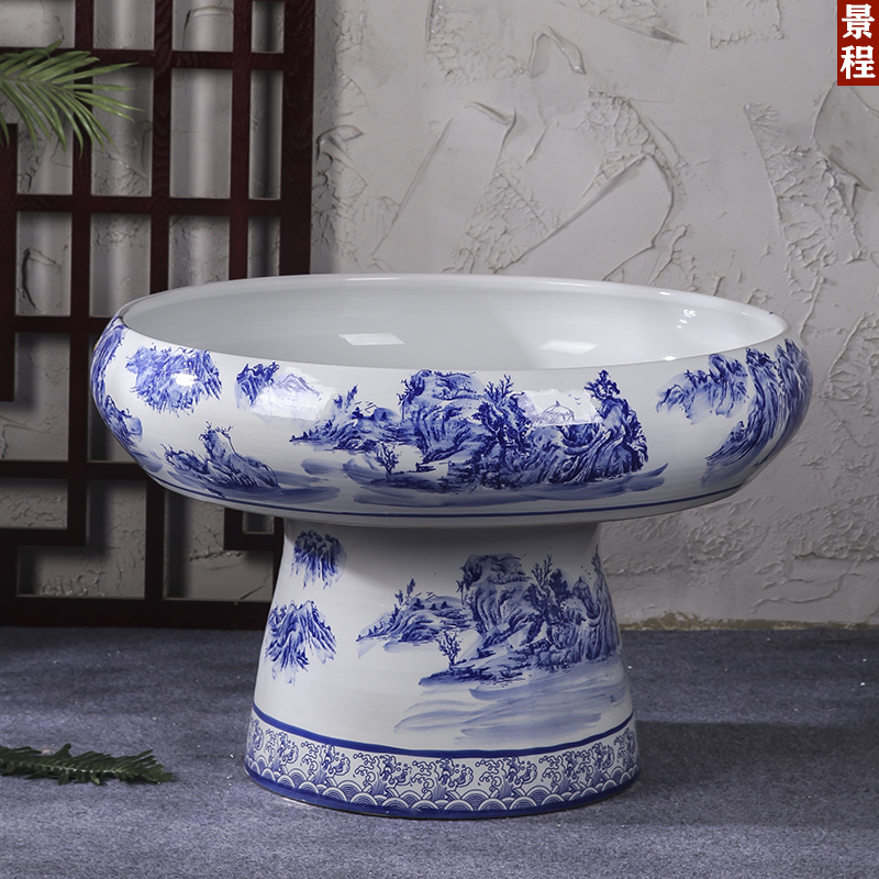 假山陶瓷鱼缸龟假山石