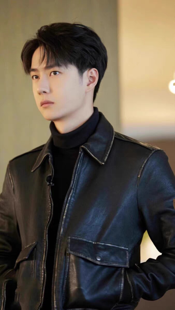 王一博同款痞帅机车皮衣男衬衣明星夹克pu皮情侣加棉加厚皮衣外套