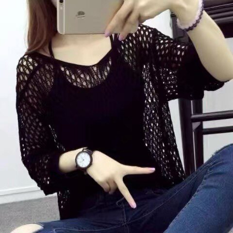 短款长短袖防晒罩衫简约时尚