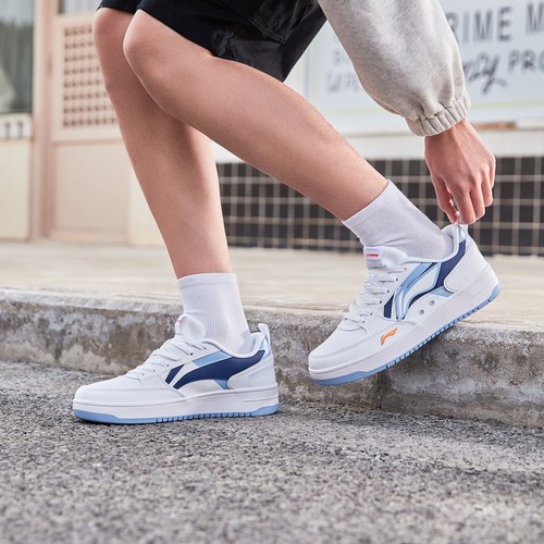 李宁海川 天迹板鞋男秋冬百搭休闲鞋经典舒适小白鞋运动鞋