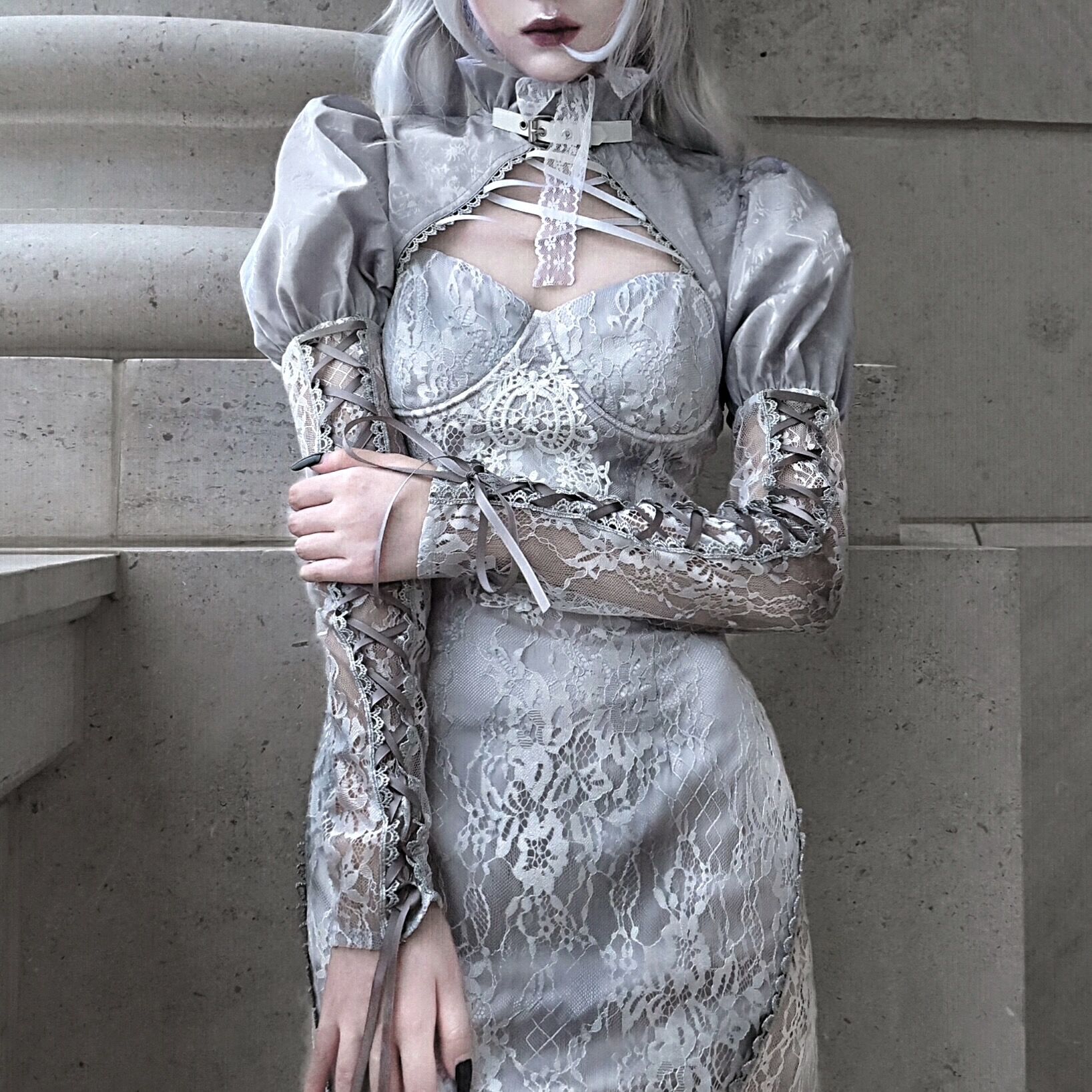 血液供给原创提花宫廷坎肩短外套