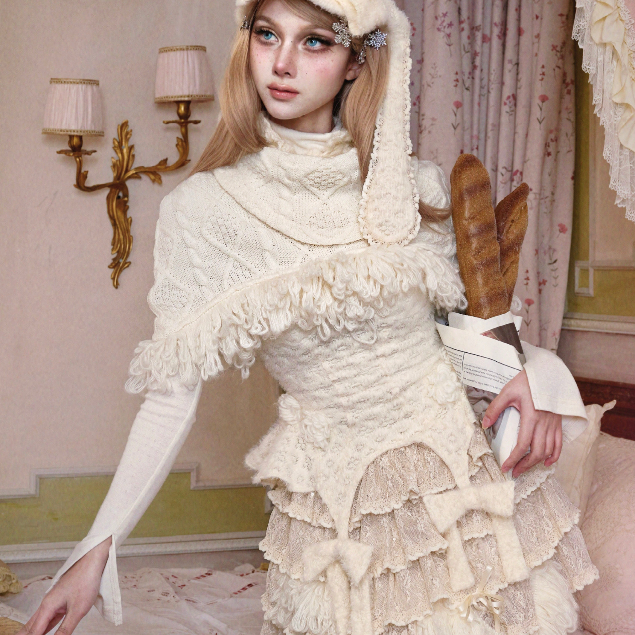 血液供给原创披肩围巾流苏外搭